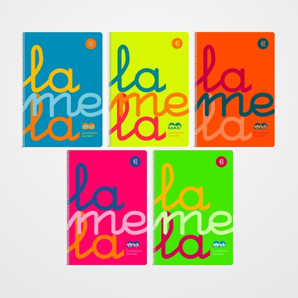 LAMELA BLOC tapa POLIPROPILENO 4º 80h CUADROVIA 4 mm SURTIDOS (6 col.)