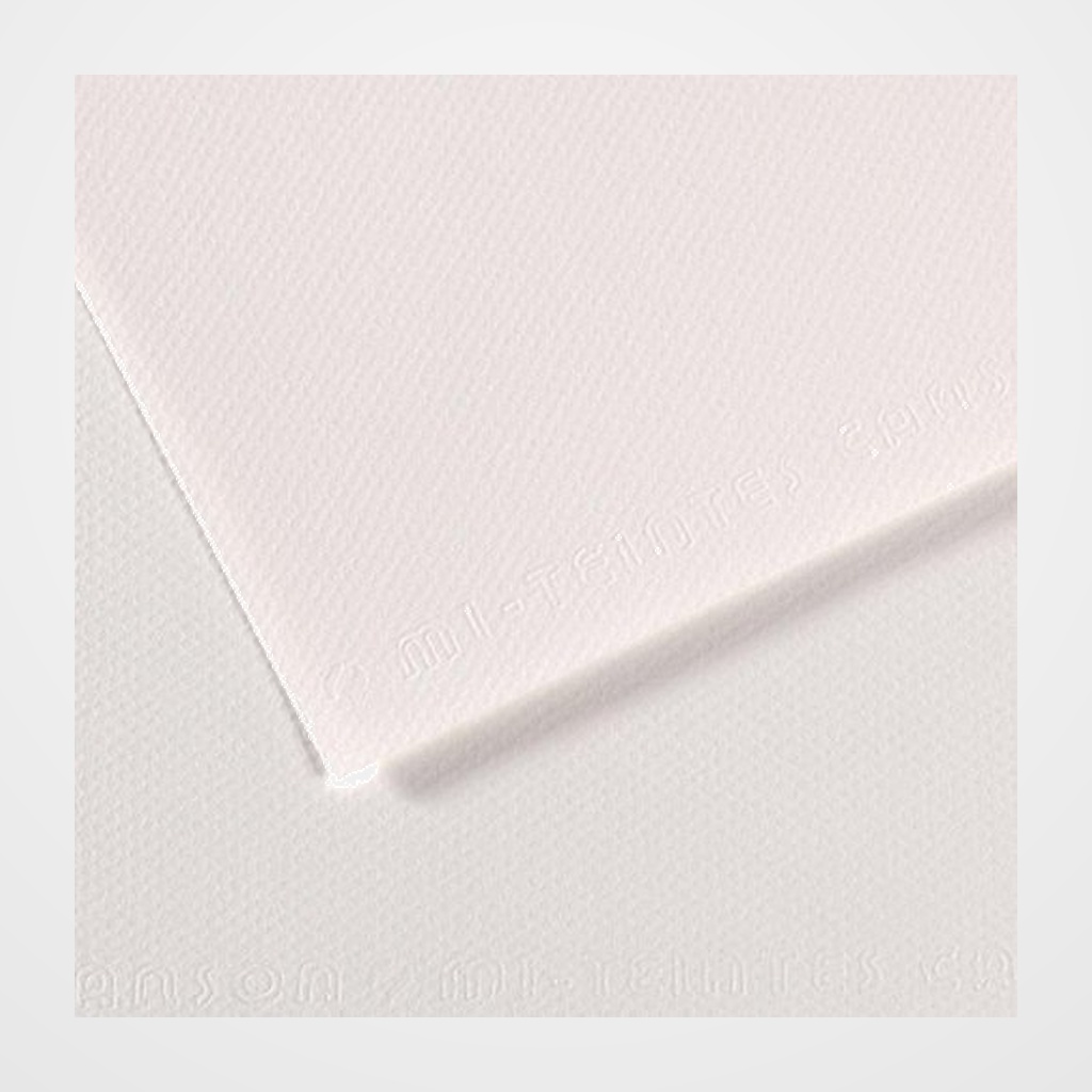 LAMINA CANSON MI-TEINTES A4 160g PAQUETE 25h (335) BLANCO