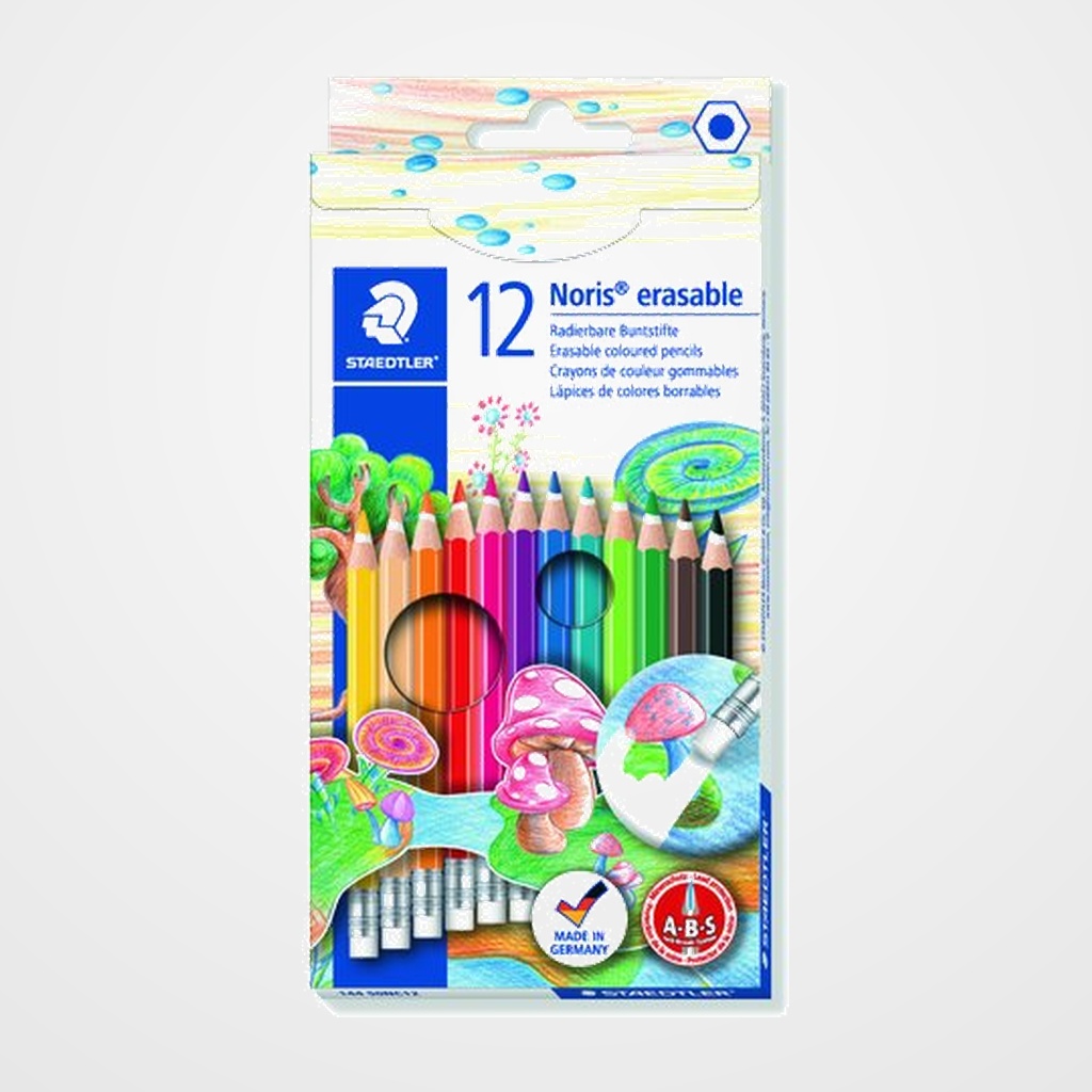 LAPICES  STAEDTLER 144 50 NORIS CLUB BORRABLE estuche de 12