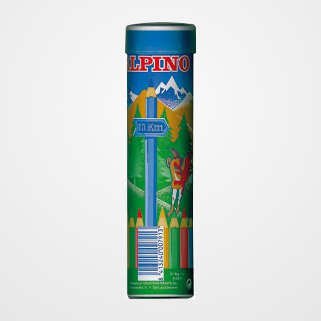 LAPICES de COLORES ALPINO  LARGOS tubo de 24