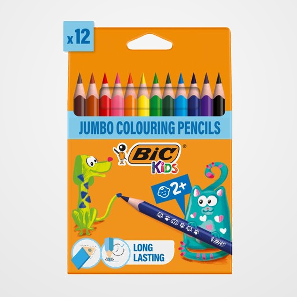 LAPICES de COLORES BIC CONTE KIDS EVOLUTION TRIANGLE estuche de 12