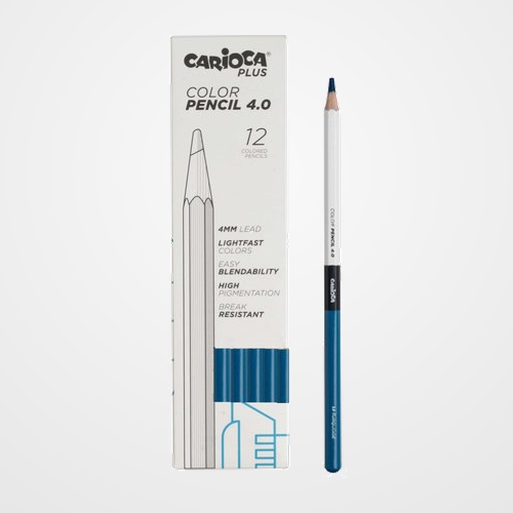 LAPICES de COLORES CARIOCA PLUS CAJA de 12 TURQUESA