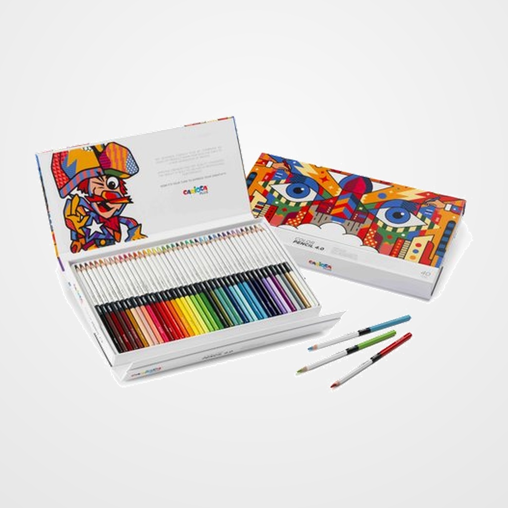 LAPICES de COLORES CARIOCA PLUS PREMIUM CAJA de 40