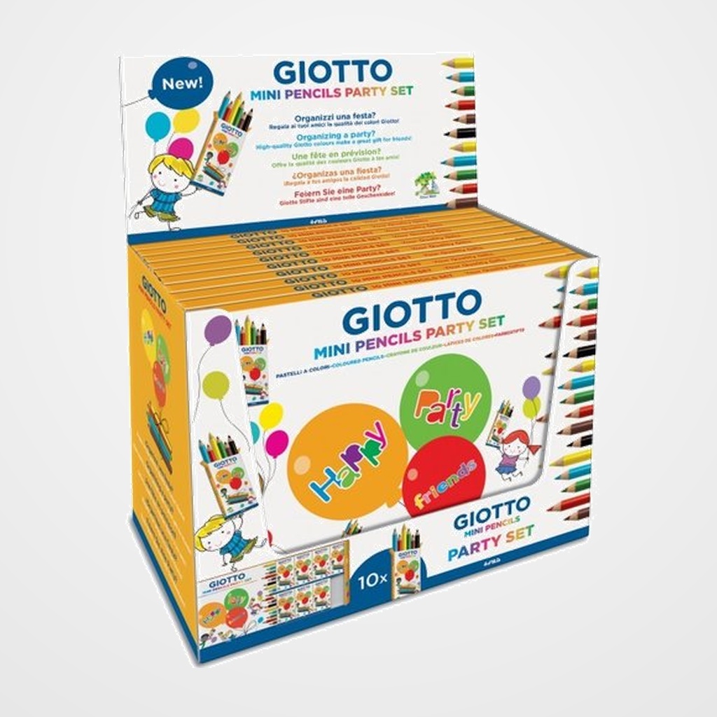 LAPICES de COLORES GIOTTO PARTY CAJA DE 60 (10x estuche de 6)