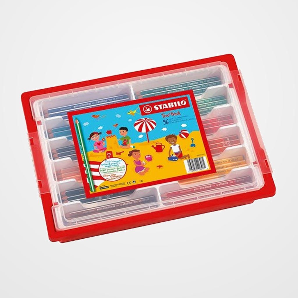 LAPICES de COLORES STABILO TRIO SCHOOLPACK DE 96