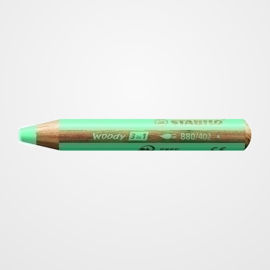 LAPICES de COLORES STABILO WOODY 3 en 1 PASTEL AZUL ESTUCHE DE 5