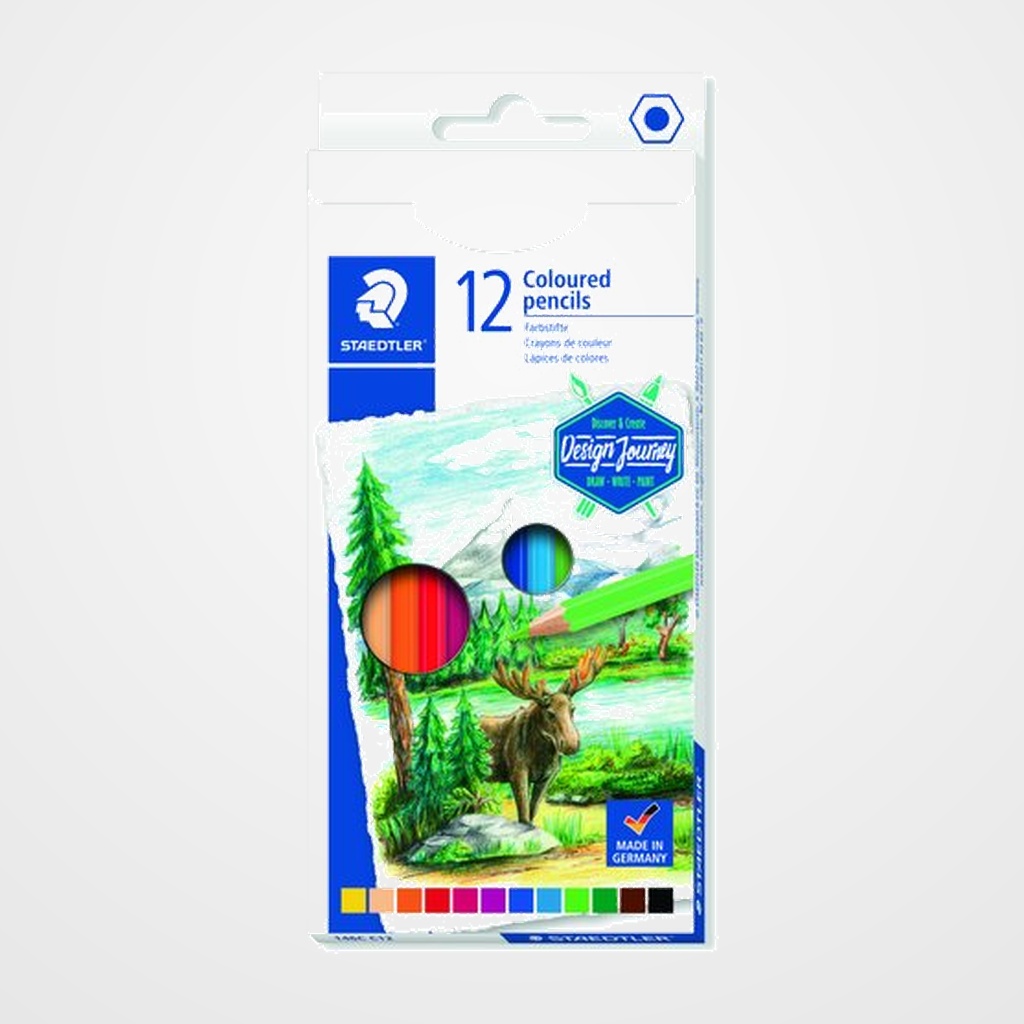 LAPICES de COLORES STAEDTLER DESIGN JOURNEY 146 CAJA de 12