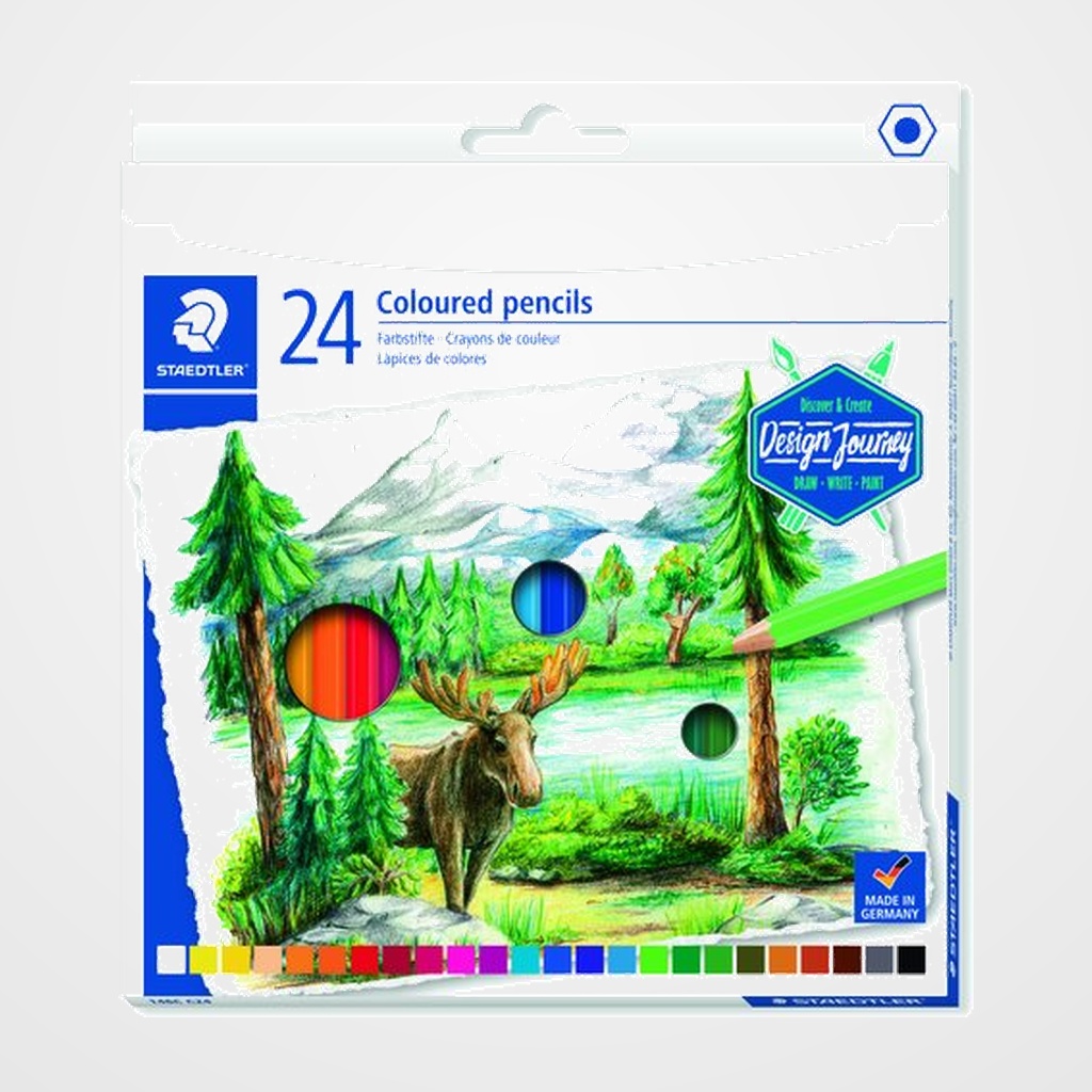 LAPICES de COLORES STAEDTLER DESIGN JOURNEY 146 CAJA de 24