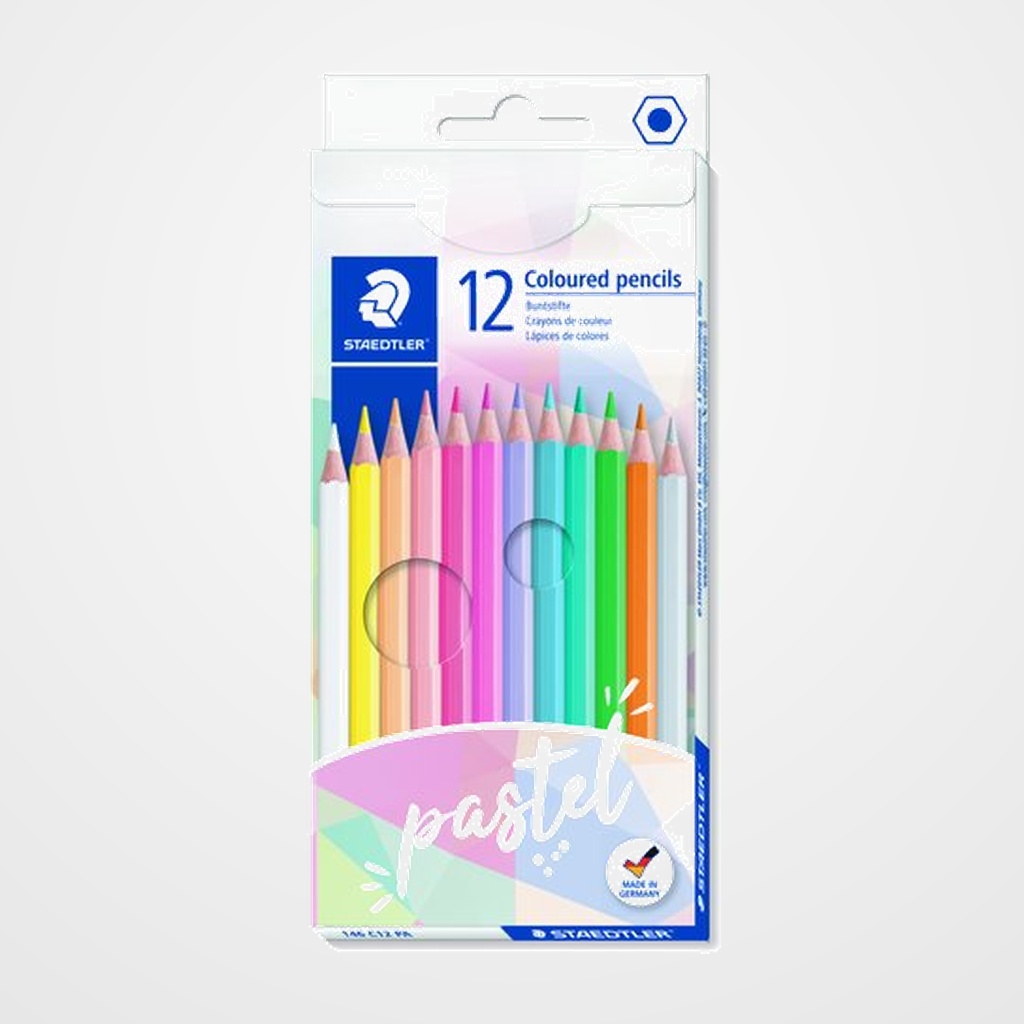 LAPICES de COLORES STAEDTLER 146 NORIS COLOURED  estuche de 12