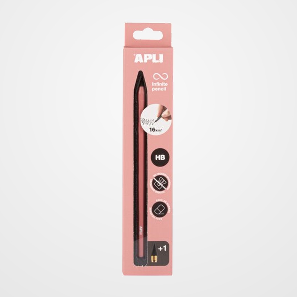 LAPIZ INFINITO APLI GRAFITO HB ROSA