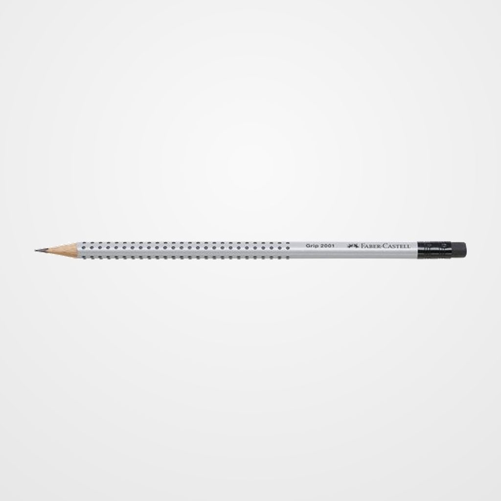 LAPIZ de GRAFITO FABER-CASTELL GRIP 2001 CON GOMA HB