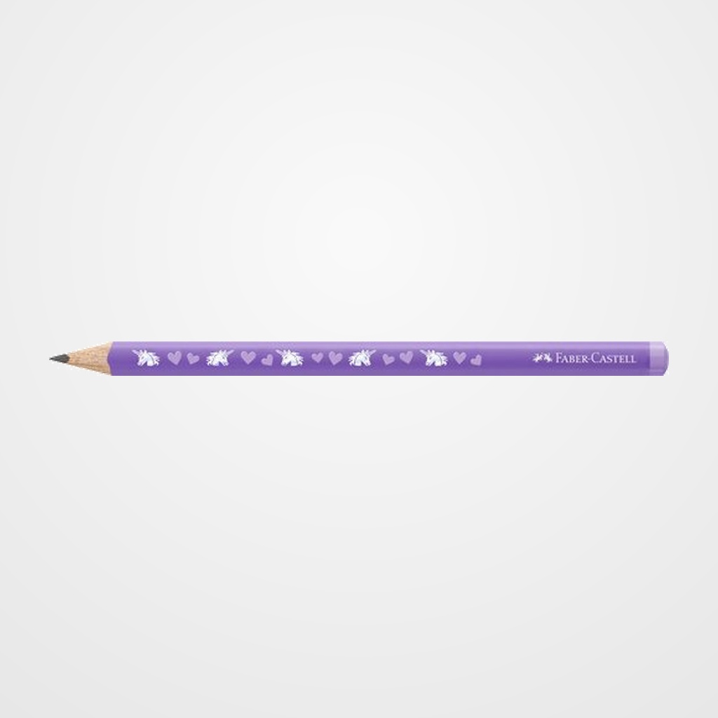 LAPIZ de GRAFITO FABER-CASTELL JUMBO HB UNICORNIOS VIOLETA