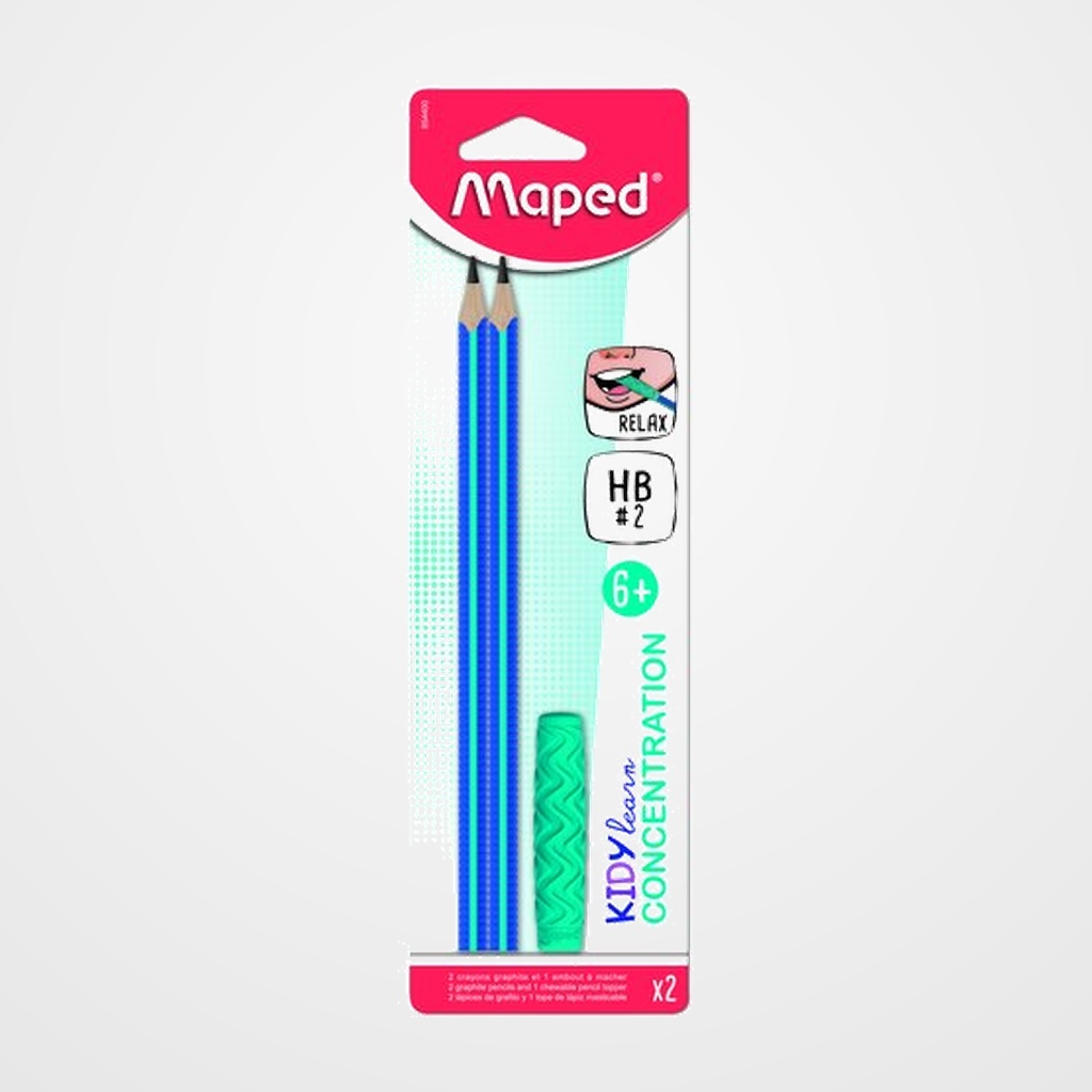 LAPIZ de GRAFITO MAPED KIDY LEARN CONCENTRACION - HB BLISTER de 2