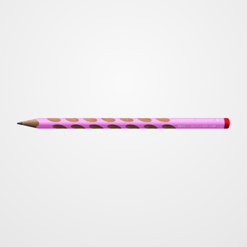 LAPIZ de GRAFITO STABILO EASY GRAPH PASTEL para DIESTROS ROSA - HB