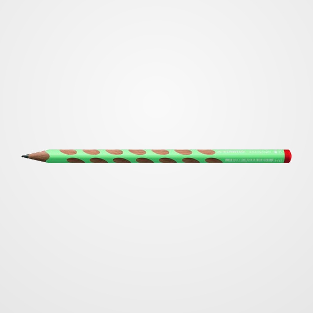 LAPIZ de GRAFITO STABILO EASY GRAPH PASTEL para DIESTROS VERDE - HB