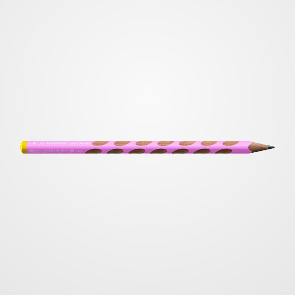 LAPIZ de GRAFITO STABILO EASY GRAPH PASTEL para ZURDOS ROSA - HB