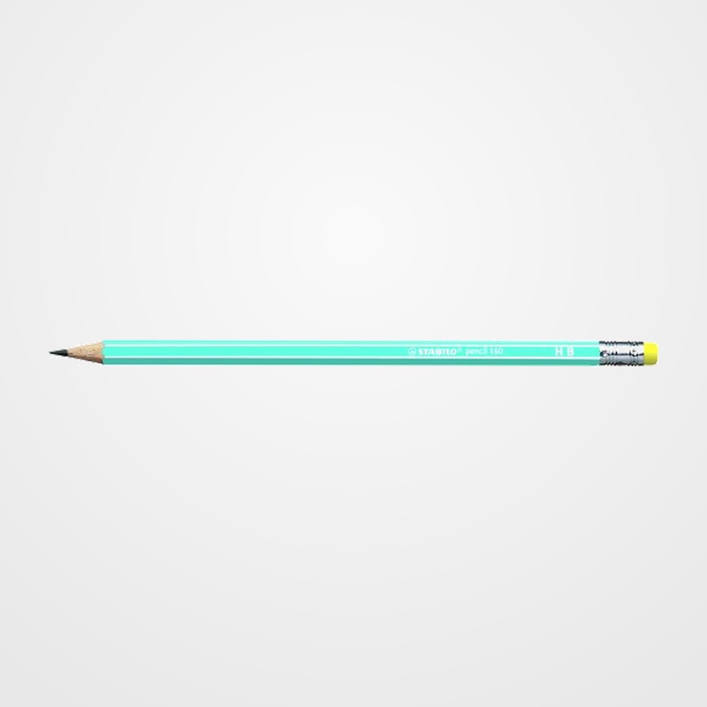 LAPIZ de GRAFITO STABILO HEXAGONAL CON GOMA 2160 HB AZUL