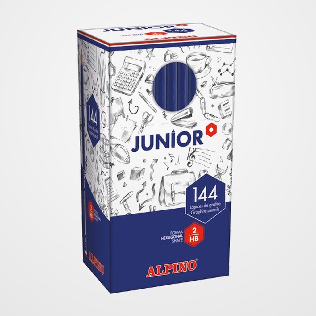 LAPIZ JUNIOR GRAFITO CON CABECILLA CAJA DE 144 UNIDADES