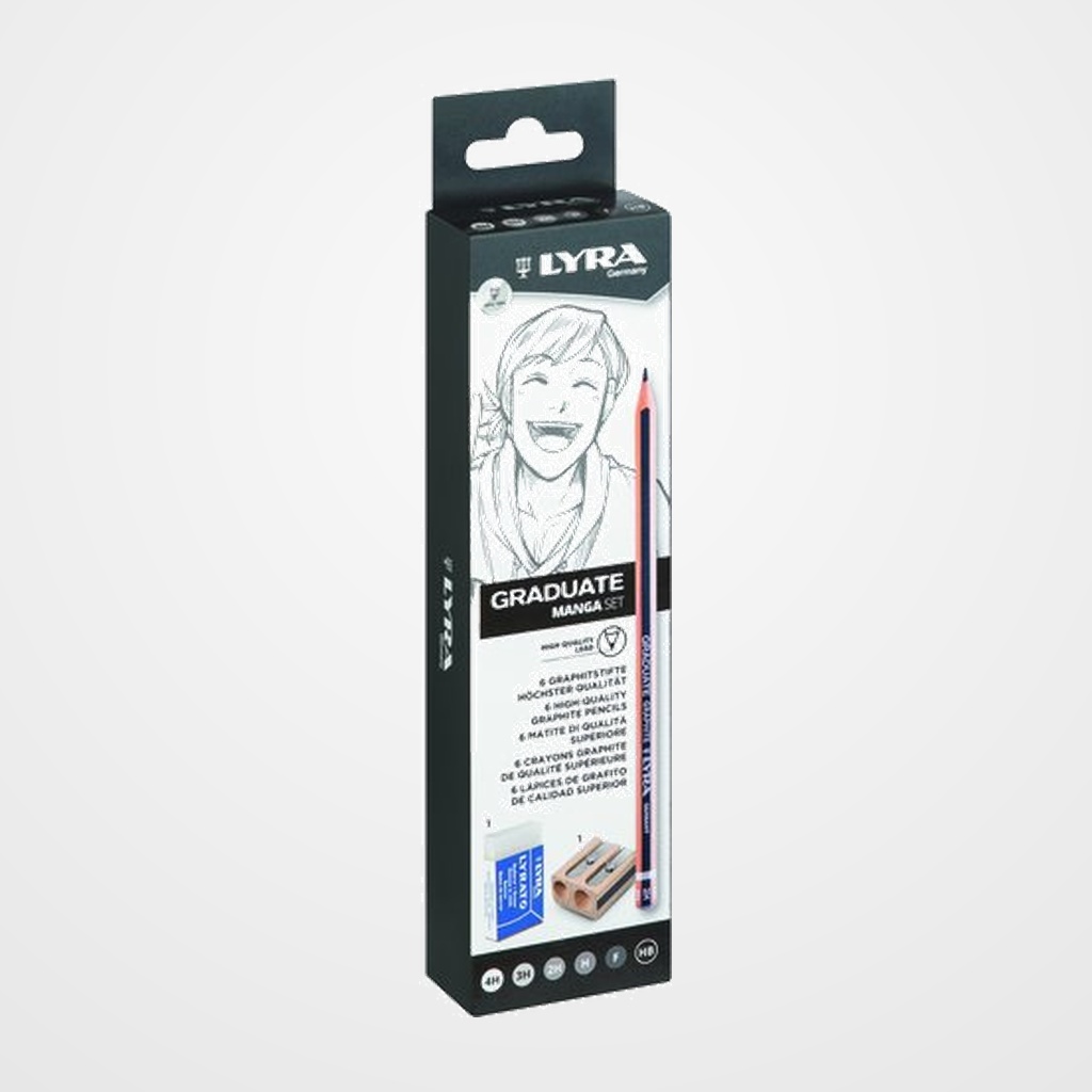 LAPIZ LYRA GRADUATE GRAPHITE MANGA SET de 8