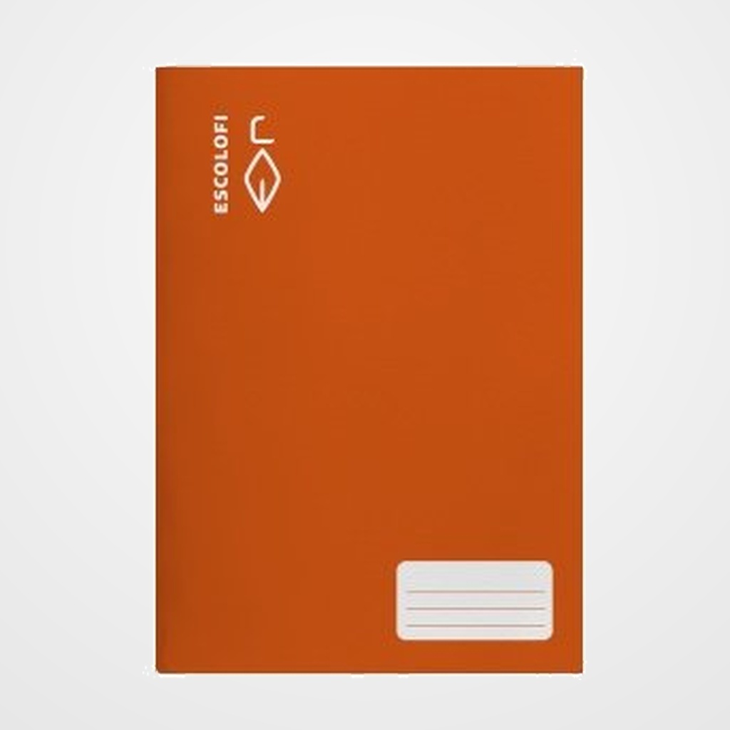 LIBRETA ESCOLOFI A4 16h MONTESSORI PAUTA 3,5 C/MARGEN NARANJA