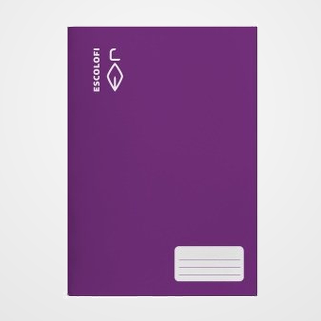 LIBRETA ESCOLOFI A4 16h MONTESSORI PAUTA 3,5 C/MARGEN VIOLETA