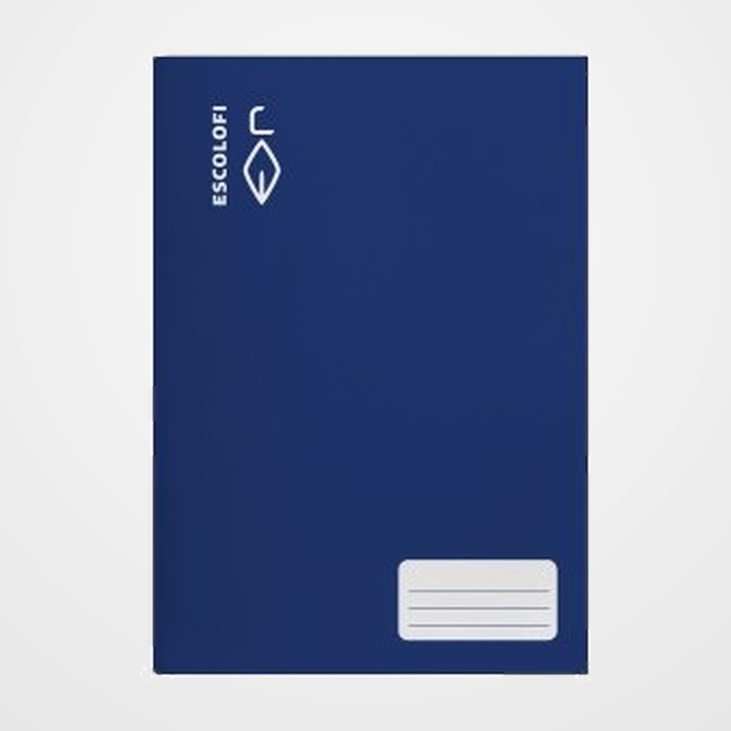 LIBRETA ESCOLOFI A4 16h MONTESSORI PAUTA 5 C/MARGEN AZUL