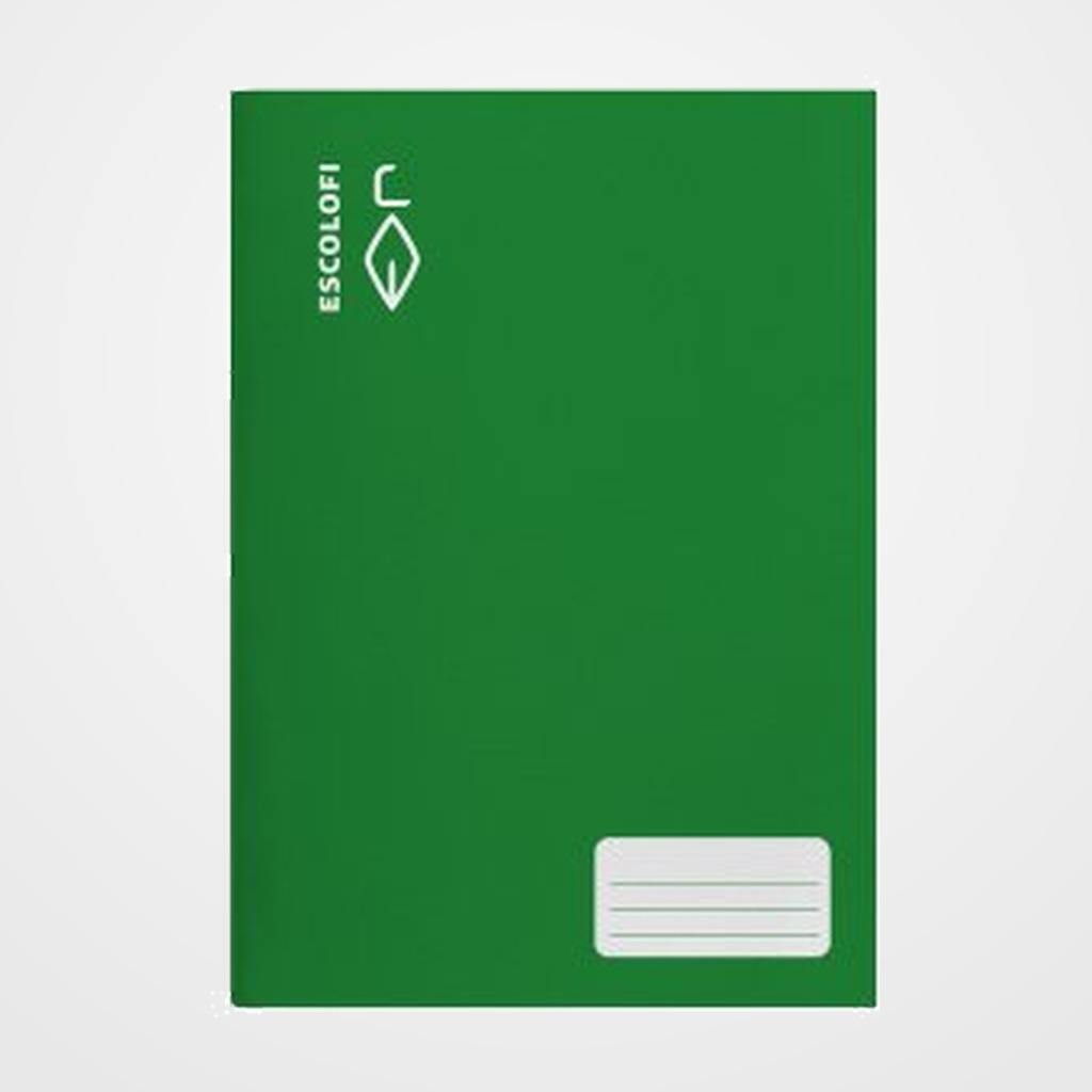 LIBRETA ESCOLOFI A4 32h LISO 70g VERDE