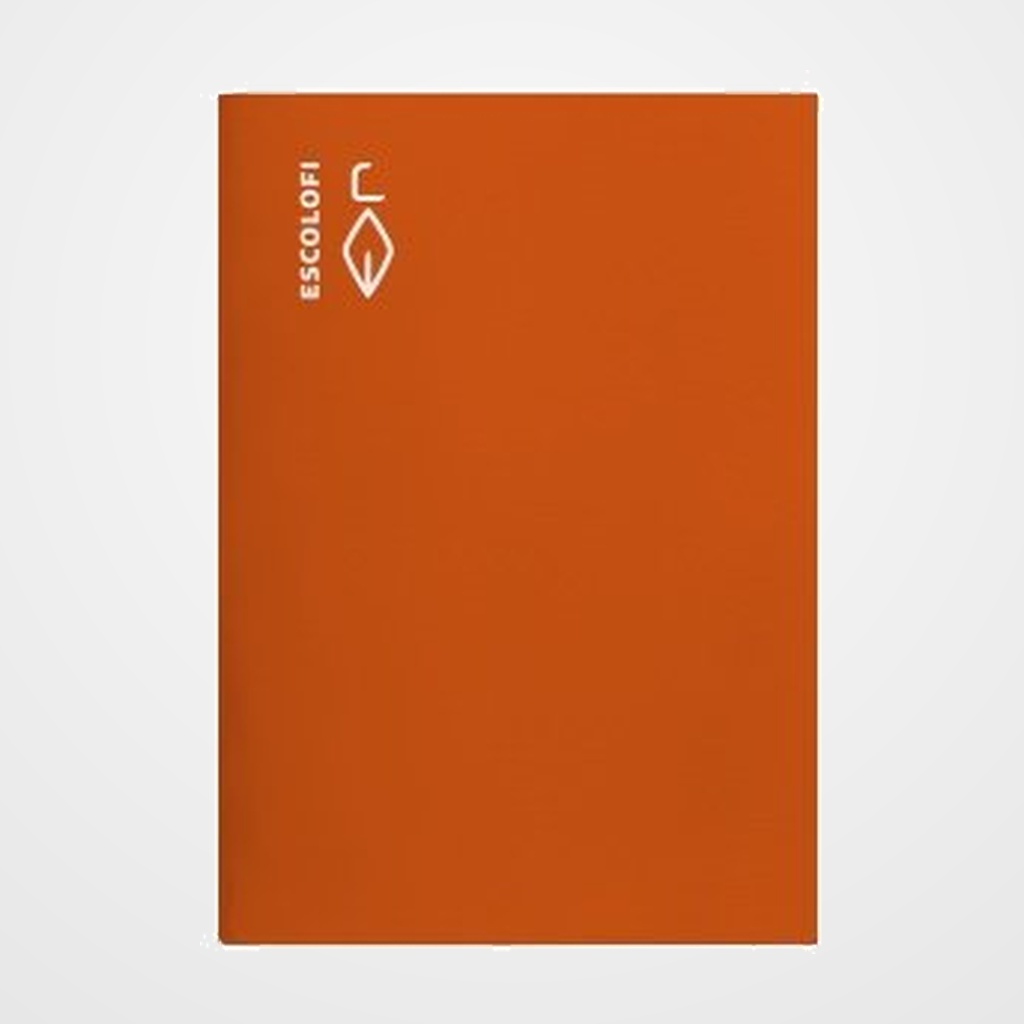 LIBRETA ESCOLOFI A4 50h 70g CUADRIC.6x6 C/MARGEN NARANJA
