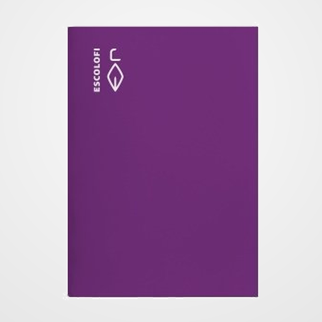 LIBRETA ESCOLOFI A4 50h 70g CUADRIC.6x6 C/MARGEN VIOLETA