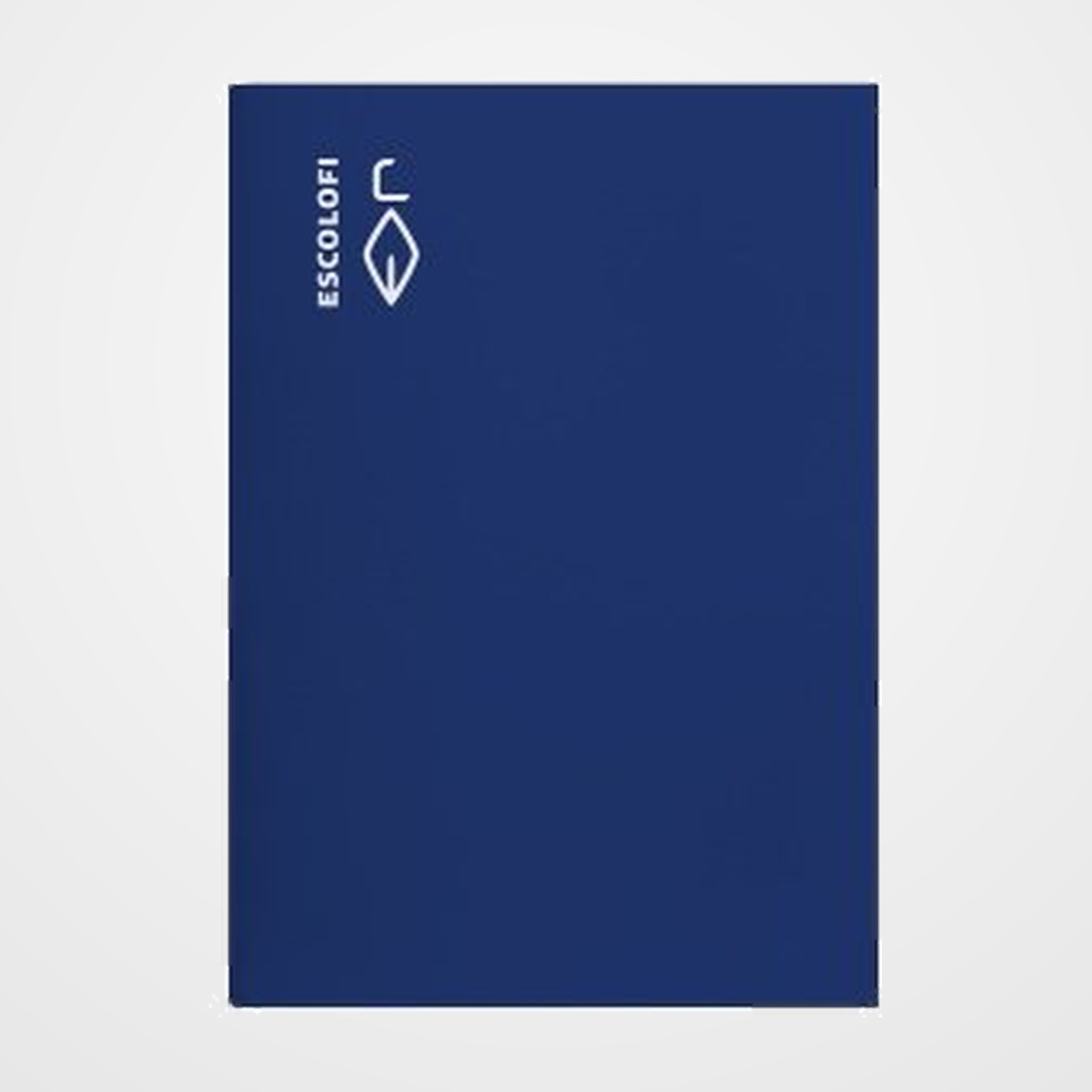 LIBRETA ESCOLOFI A4 50h 70g MONTESSORI PAUTA 5 C/MARGEN AZUL