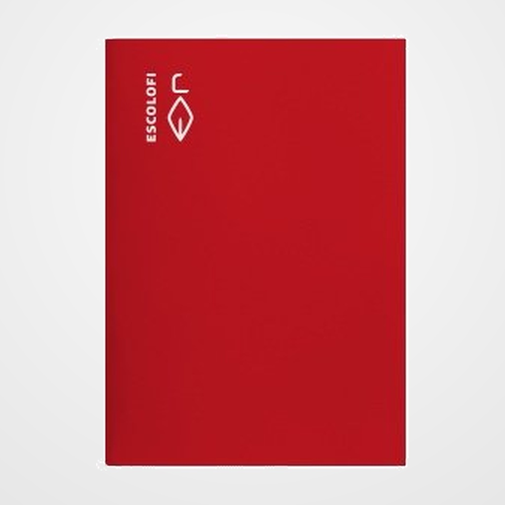 LIBRETA ESCOLOFI Fº 50h CUADRIC.4x4 70g ROJO