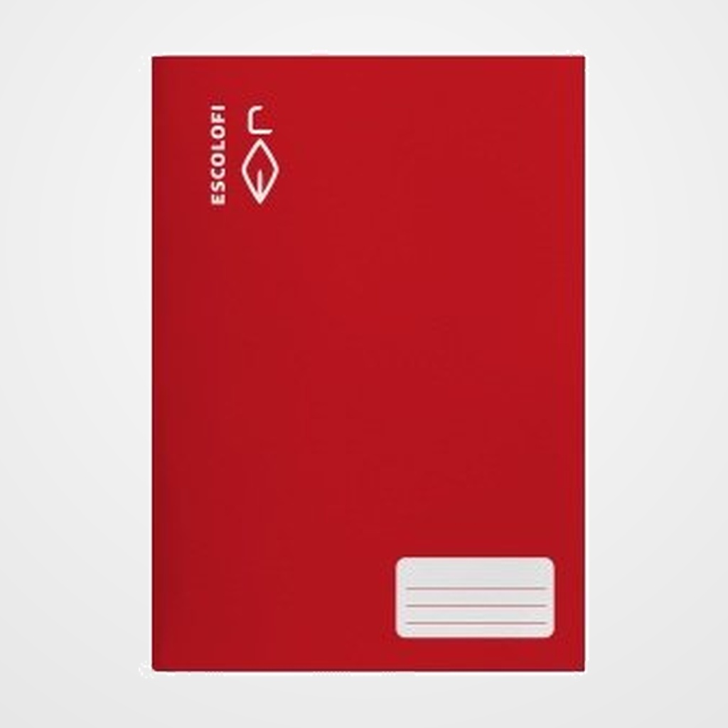 LIBRETA ESCOLOFI 4º 32h CUADRIC.5x5 70g ROJO