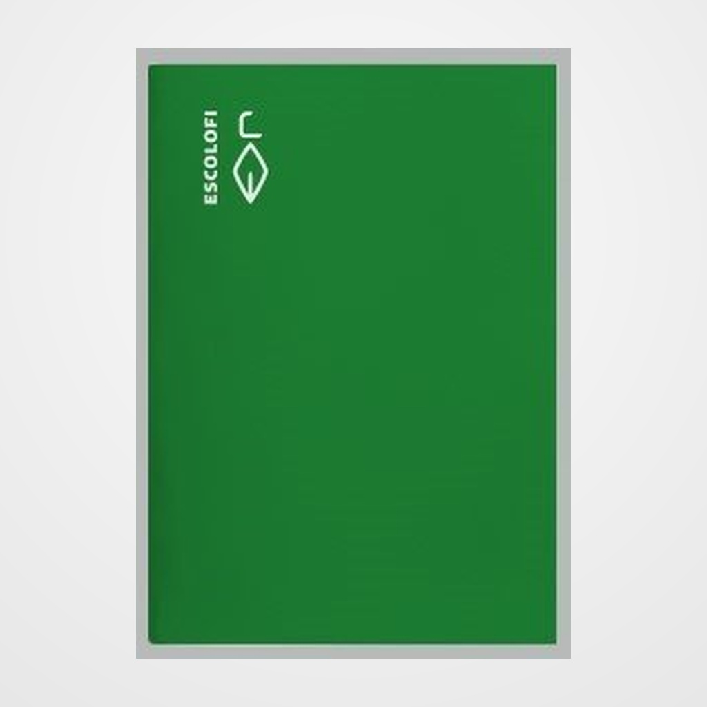 LIBRETA ESCOLOFI 4º 50h CUADRIC.8x8 70g VERDE