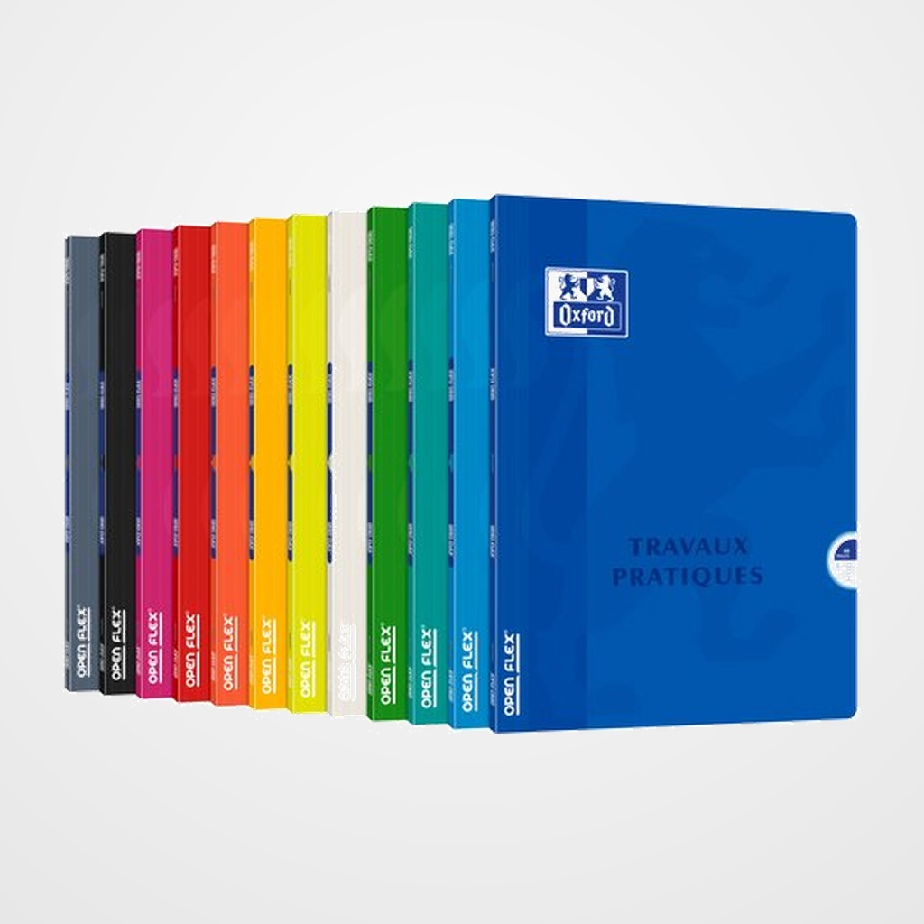LIBRETA GRAPADA OXFORD SCHOOL OPENFLEX A4+ 40h SEYES+LISO COL.SUR.