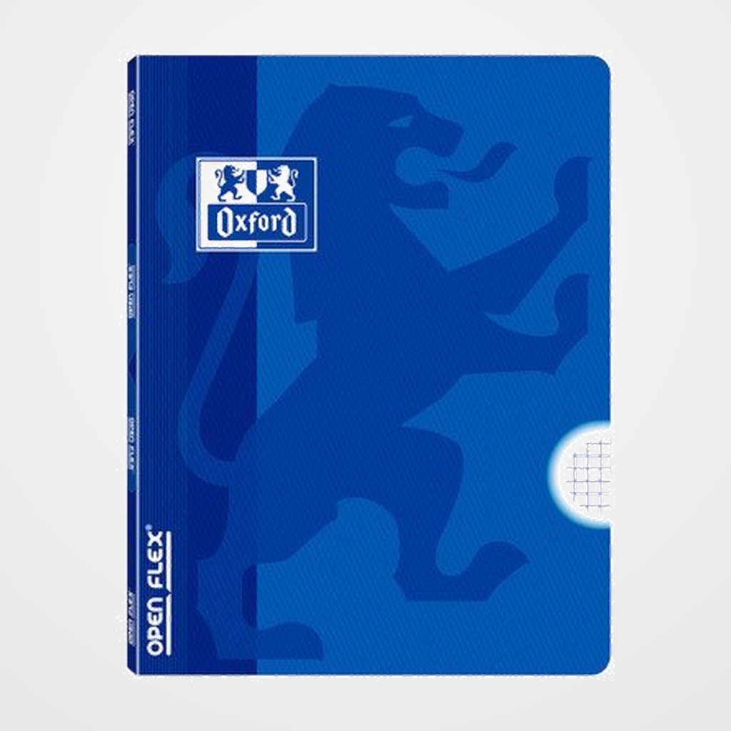 LIBRETA GRAPADA OXFORD SCHOOL OPENFLEX A4 48h CUADRIC.4x4 AZUL