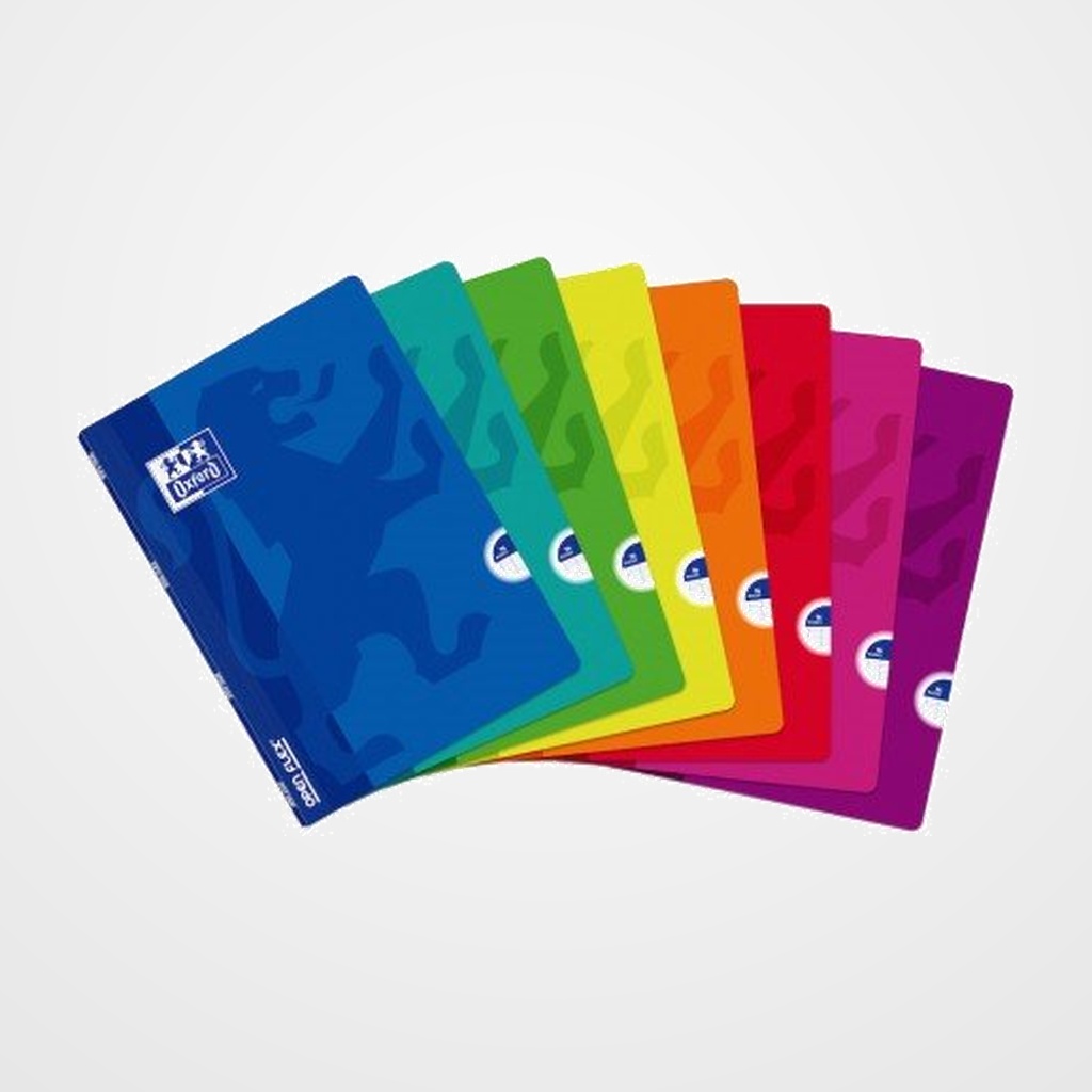 LIBRETA GRAPADA OXFORD SCHOOL OPENFLEX A4+ 48h SEYES COL.SUR.(8)