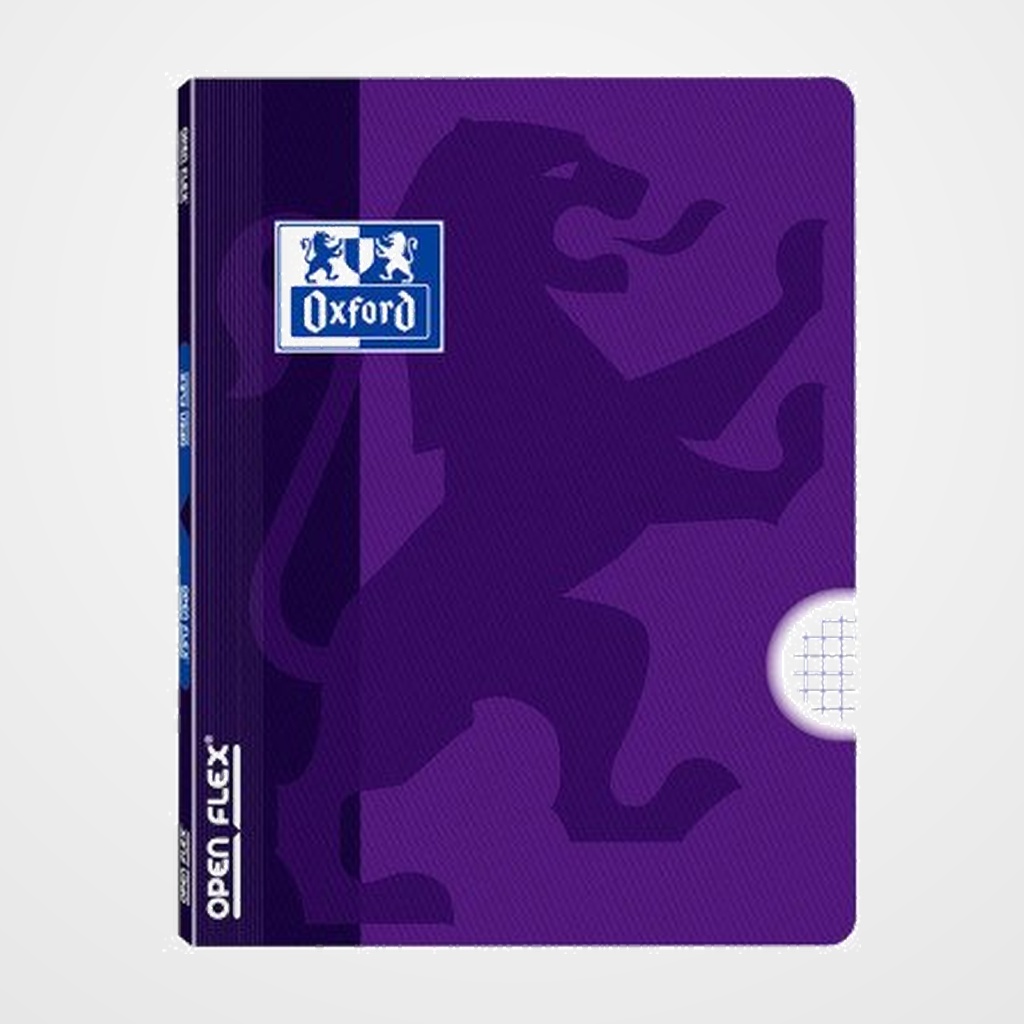 LIBRETA GRAPADA OXFORD SCHOOL OPENFLEX A4 48h 90g CUADRIC.4x4 LILA