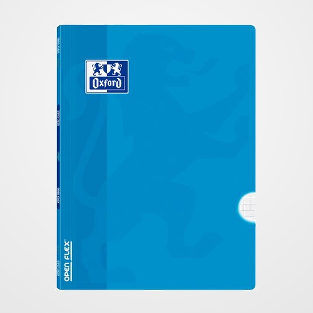 LIBRETA GRAPADA OXFORD SCHOOL OPENFLEX A4 48h 90g CUADRIC.4x4 TURQUESA