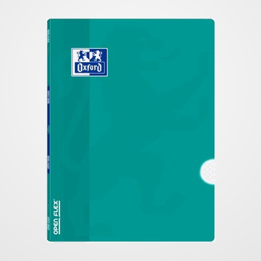 LIBRETA GRAPADA OXFORD SCHOOL OPENFLEX A5 48h 90g CUADRIC.4x4 AQUA
