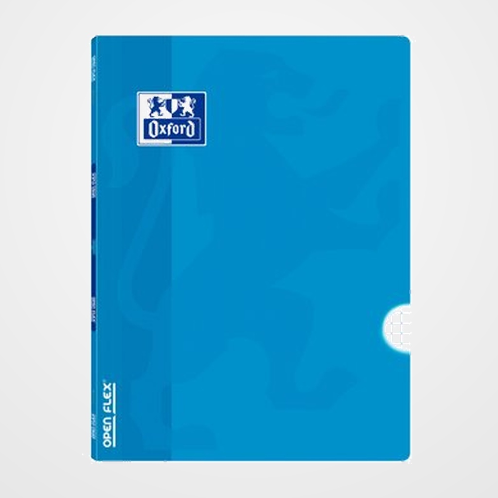 LIBRETA GRAPADA OXFORD SCHOOL OPENFLEX A5 48h 90g CUADRIC.4x4 TURQUESA