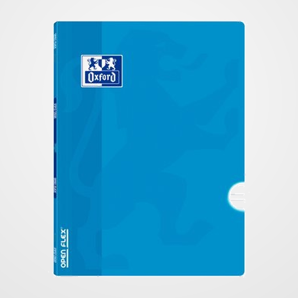 LIBRETA GRAPADA OXFORD SCHOOL OPENFLEX A5 48h 90g PAUTA 3,5 TURQUESA