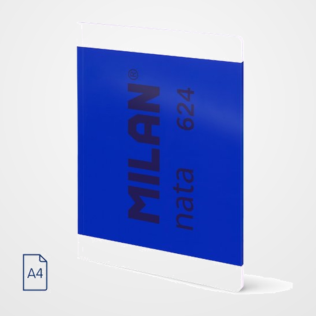 LIBRETA MILAN NATA 624 since 1918 A4 48h LISO 95g AZUL