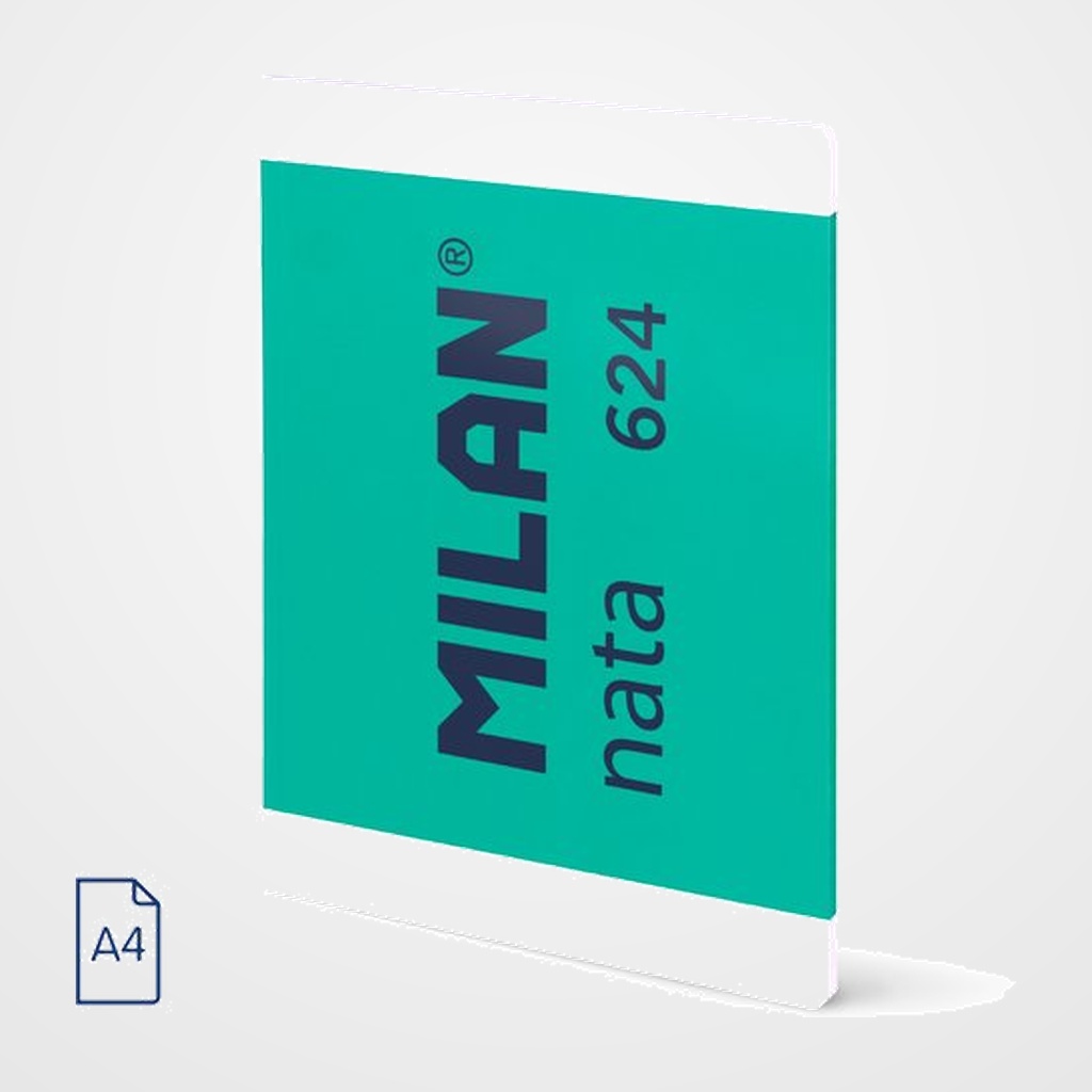 LIBRETA MILAN NATA 624 since 1918 A4 48h LISO 95g VERDE