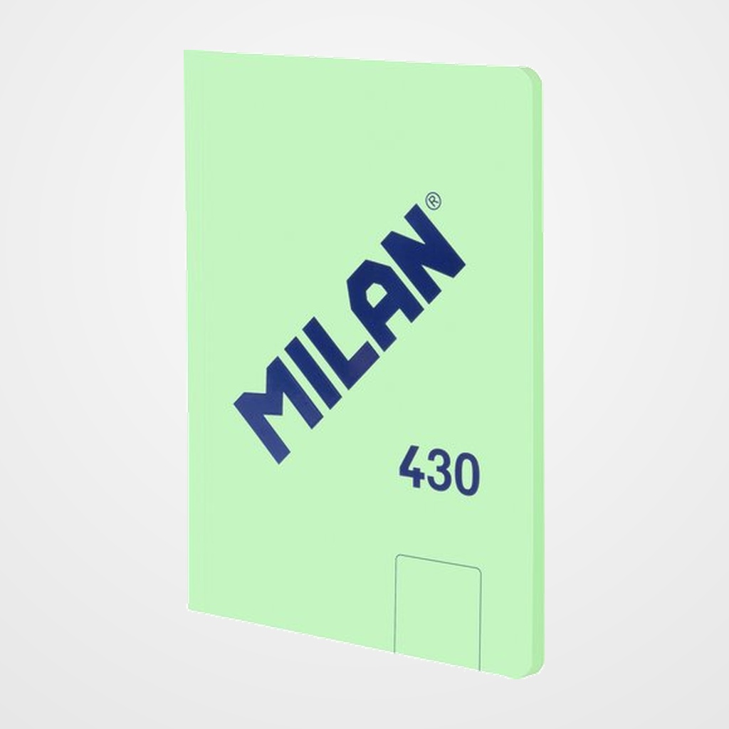 LIBRETA MILAN 430 serie 1918 A5 48h ENCOLADA LISO 95g VERDE