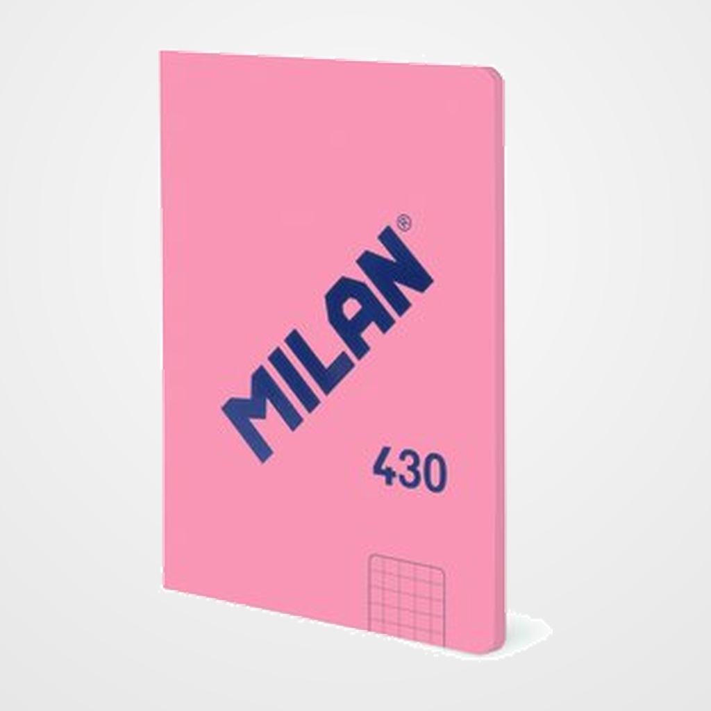 LIBRETA MILAN 430 since 1918 A6 48h ENCOLADA CUADRIC.5x5 95g ROSA