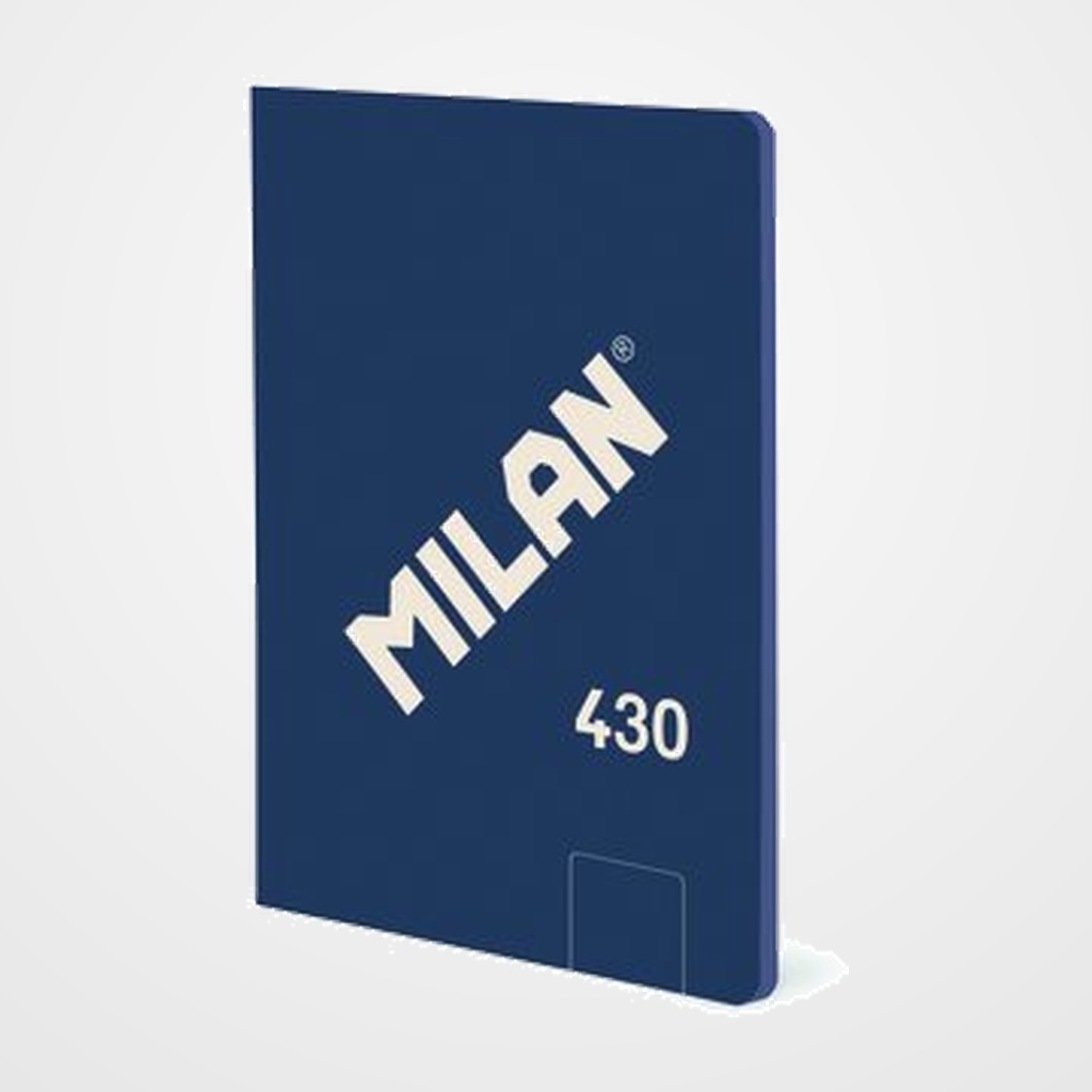 LIBRETA MILAN 430 since 1918 A6 48h ENCOLADA LISO 95g AZUL