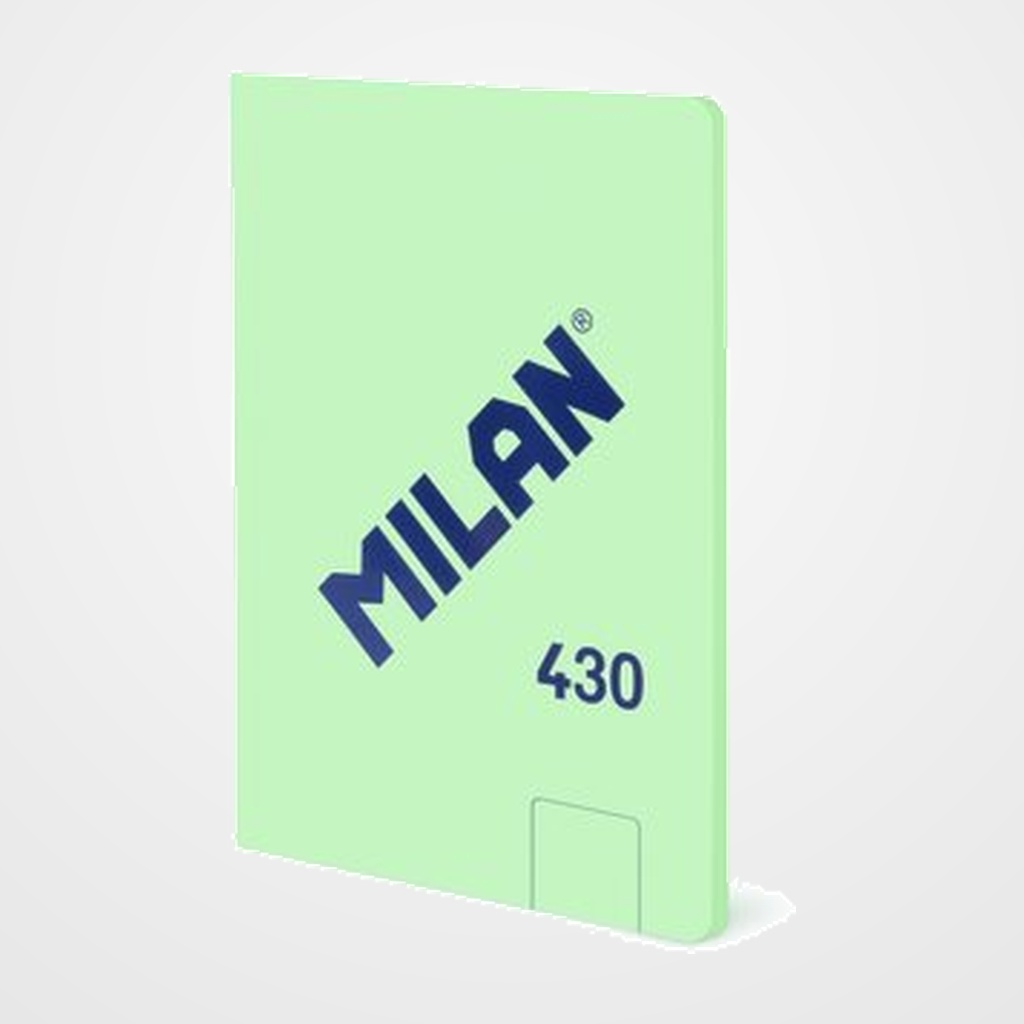 LIBRETA MILAN 430 since 1918 A6 48h ENCOLADA LISO 95g VERDE