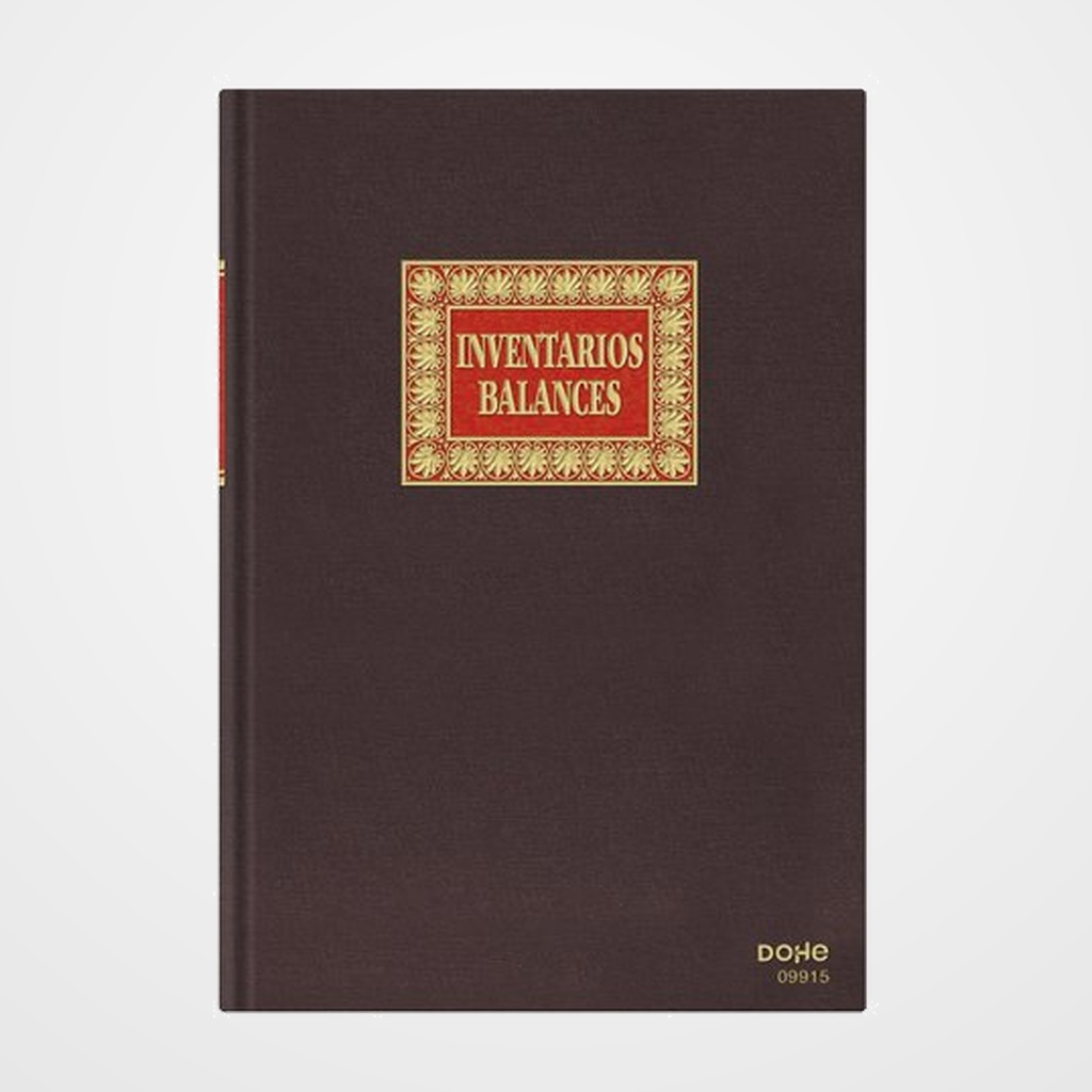 LIBRO CONTABILIDAD DOHE Fº 100H INVENTARIO/BALANCE