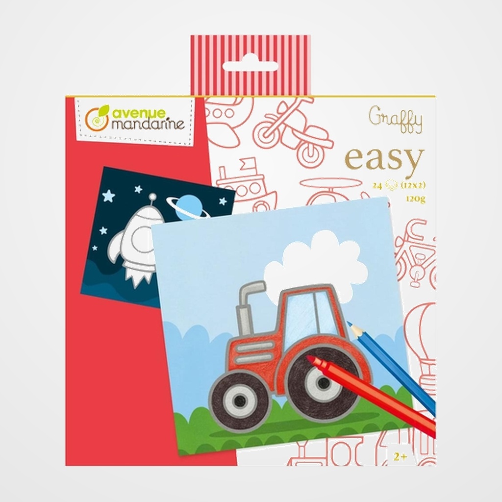 LIBRO DE COLOREAR AVENUE MANDARINE GRANJA 120g 24h