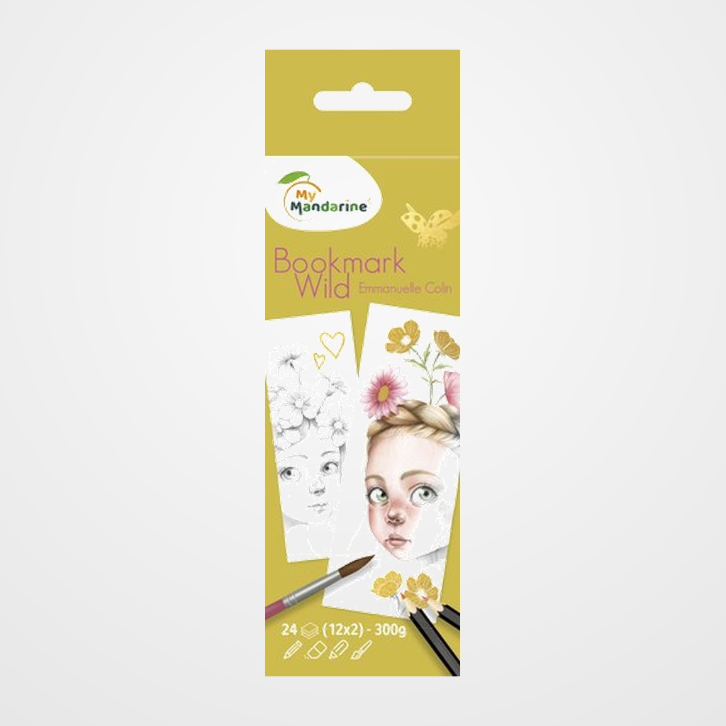 LIBRO DE COLOREAR AVENUE MANDARINE 6x19,7 WILD DORADO 300g 24h